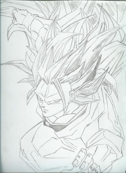 Dragon Ball Z Goku Super Saiyan Drawing