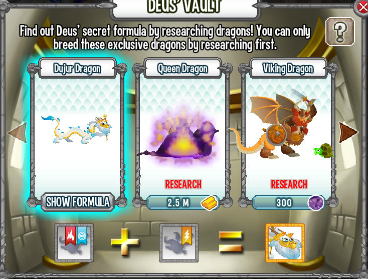 Dragon City Breeding Legendary List