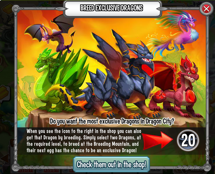 Dragon City Eggs Breeding Times