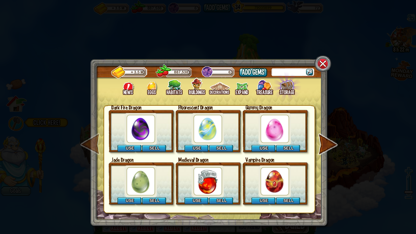 Dragon City Eggs Cool Fire