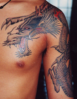 Dragon Tattoo Shoulder Girl