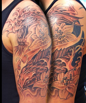 Dragon Tattoo Sleeve Black