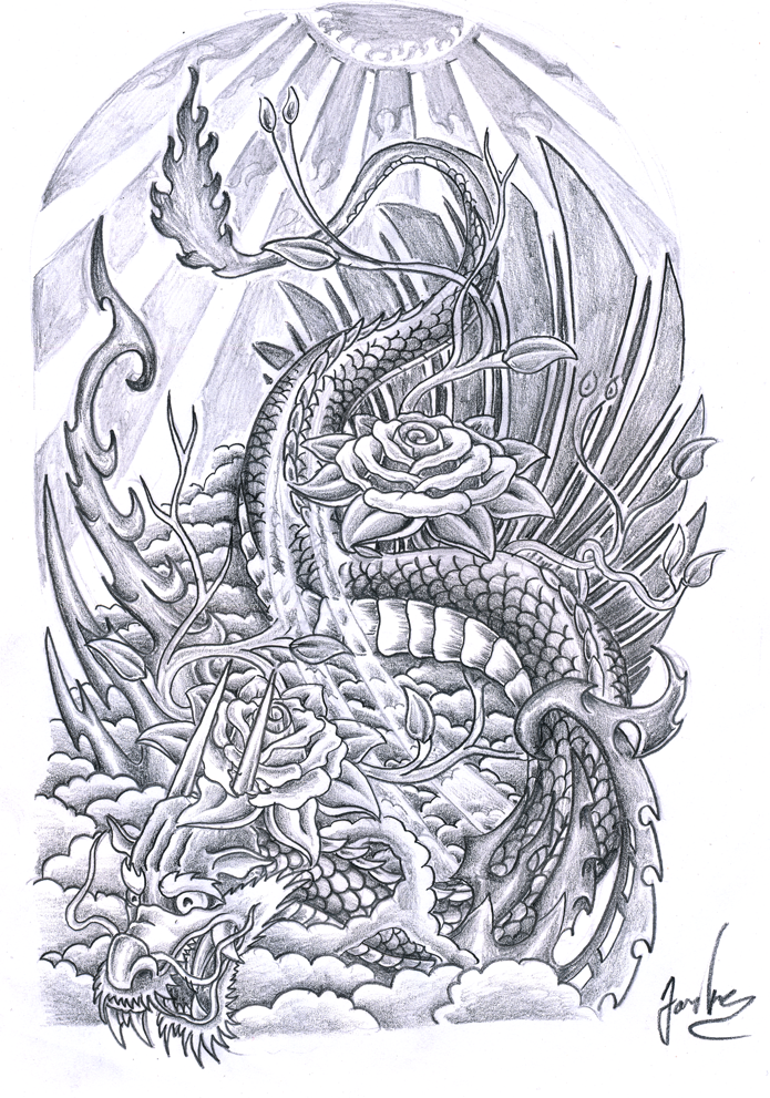 Dragon Tattoo Sleeve Designs