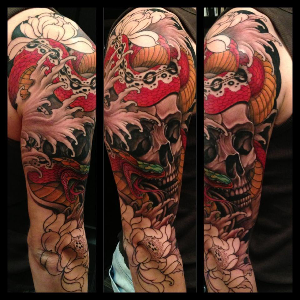 Dragon Tattoo Sleeve Outline