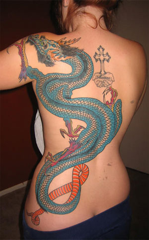 Dragon Tattoos For Women On Neck