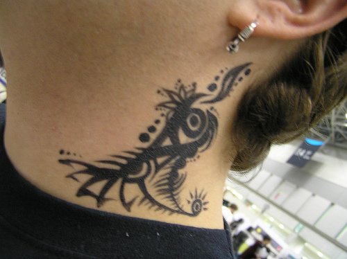 Dragon Tattoos For Women On Neck