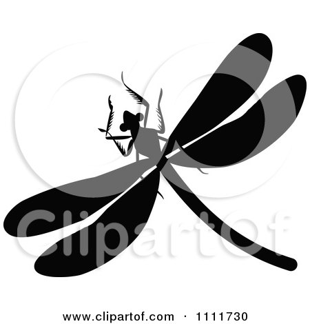 Dragonfly Clipart Black And White