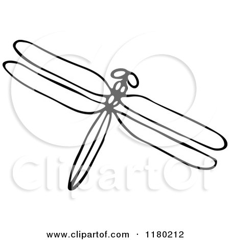 Dragonfly Clipart Black And White