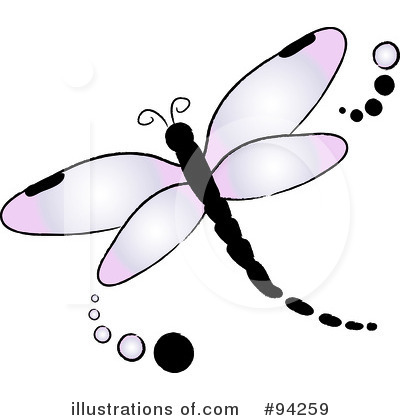 Dragonfly Clipart Black And White