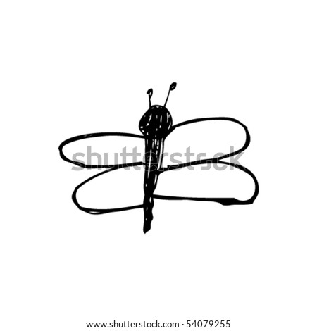 Dragonfly Drawing For Kids