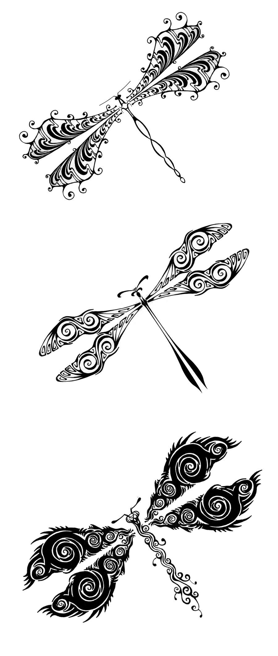 Dragonfly Drawing Tattoo