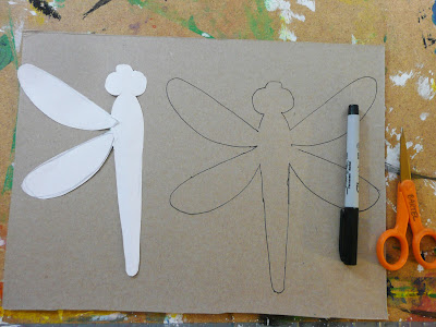 Dragonfly Drawing Template