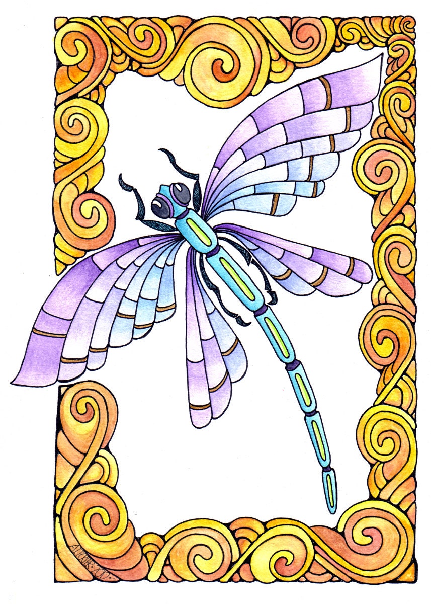 Dragonfly Drawings Art