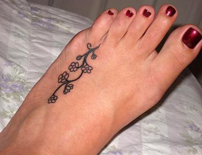 Dragonfly Tattoo On Foot