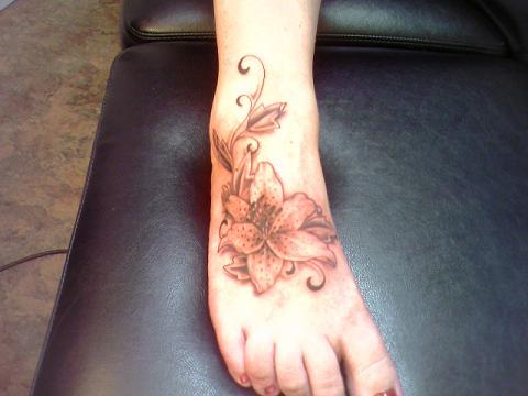 Dragonfly Tattoo On Foot