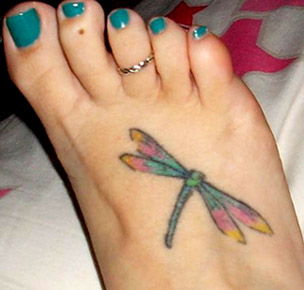 Dragonfly Tattoo On Wrist