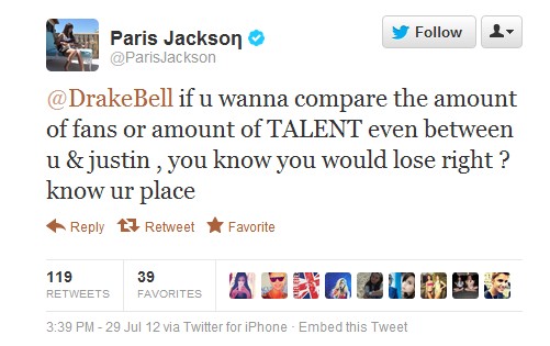 Drake Bell Justin Bieber Twitter War