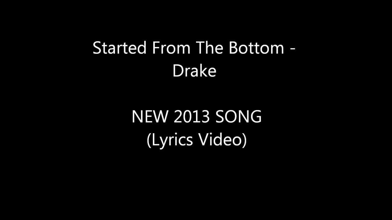 Drake Started From The Bottom Lyrics Youtube