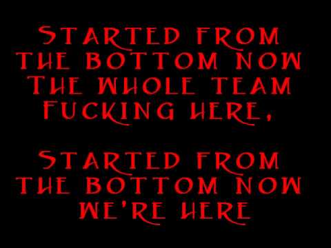 Drake Started From The Bottom Lyrics Youtube