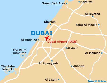 Dubai Airport Emirates Map