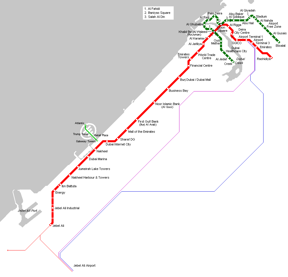 Dubai Airport Map