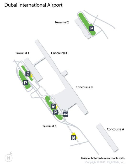 Dubai Airport Map Layout