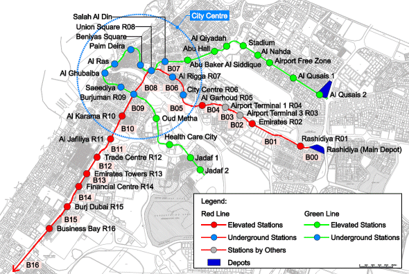 Dubai Airport Map Location