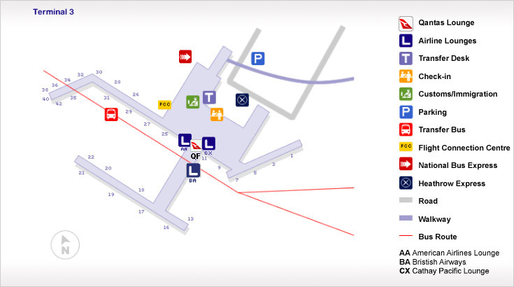 Dubai Airport Map Terminal 3