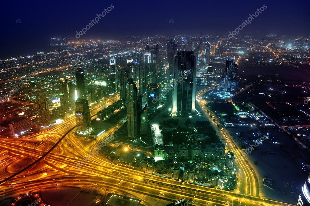 Dubai City At Night