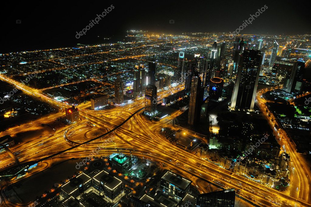 Dubai City At Night