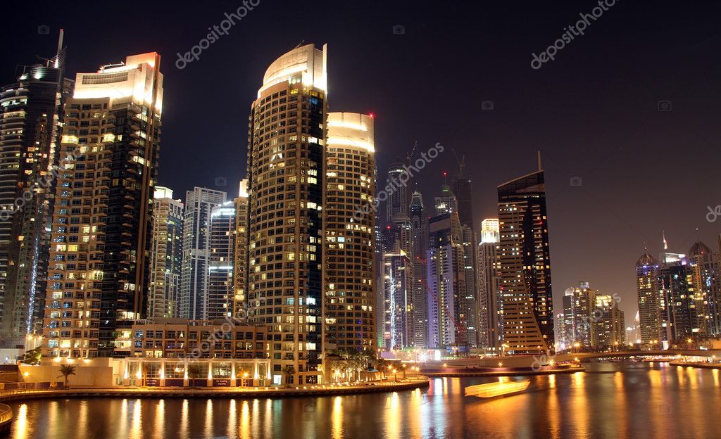 Dubai City At Night