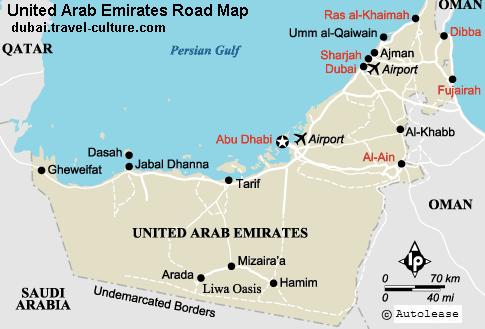 Dubai City Road Map