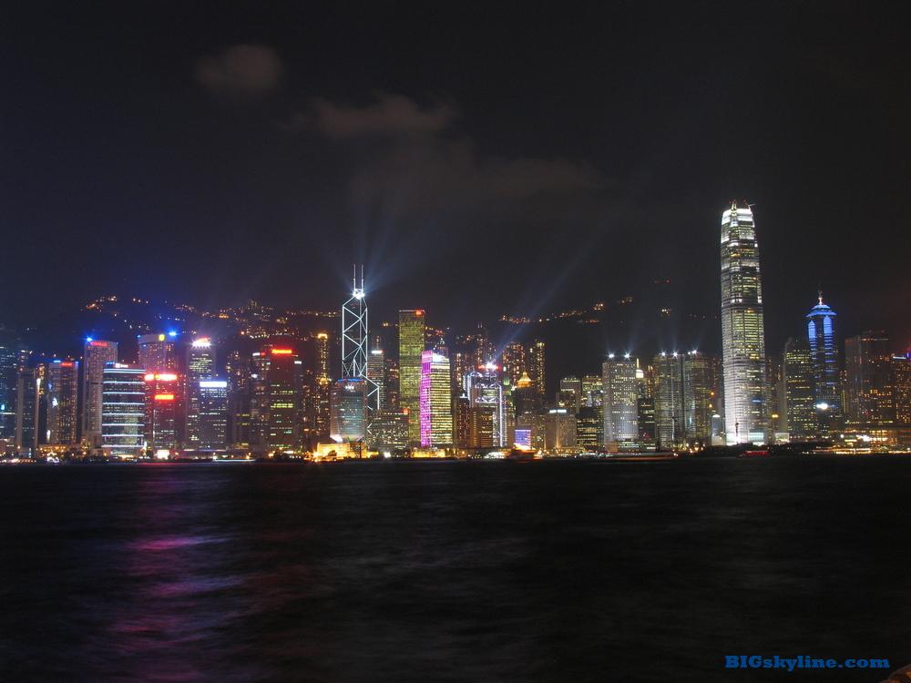 Dubai City Skyline Night