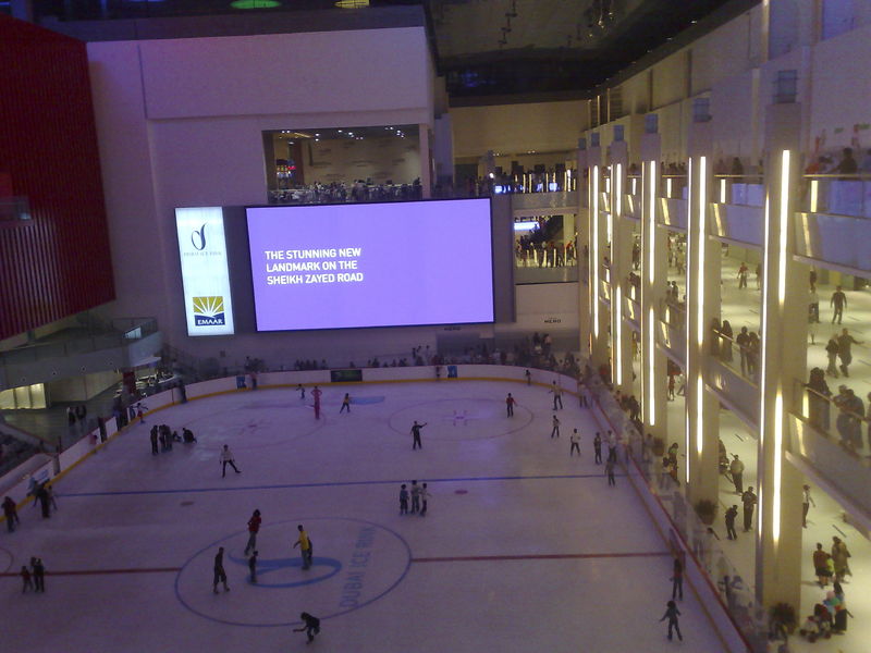 Dubai Mall Ice Rink Friday