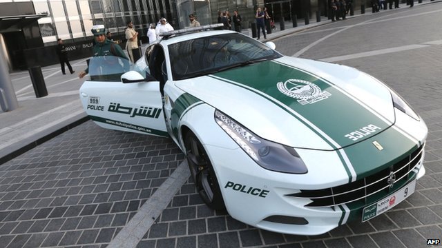 Dubai Police Ferrari Cars