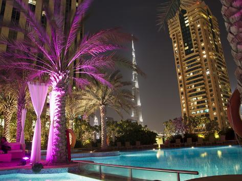 Dubai Tower At Night