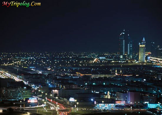 Dubai Tower At Night