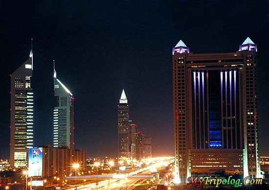 Dubai Tower At Night