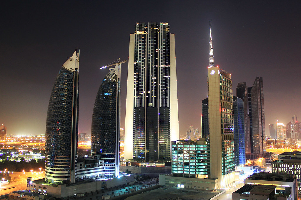 Dubai Tower At Night