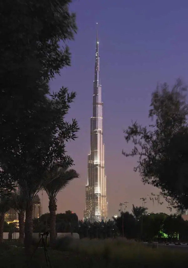 Dubai Tower Burj Khalifa Height