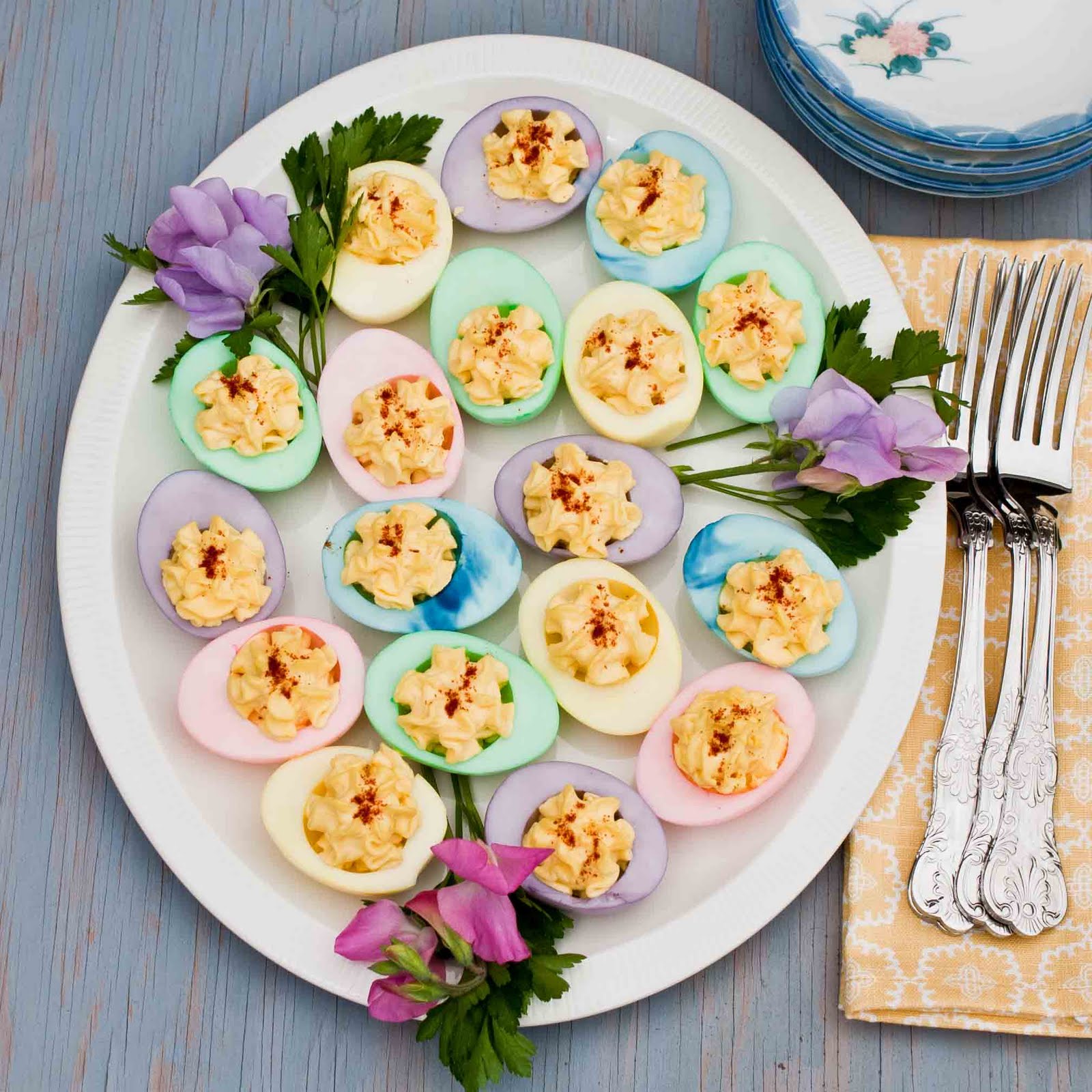 Dyed Deviled Eggs Recipe