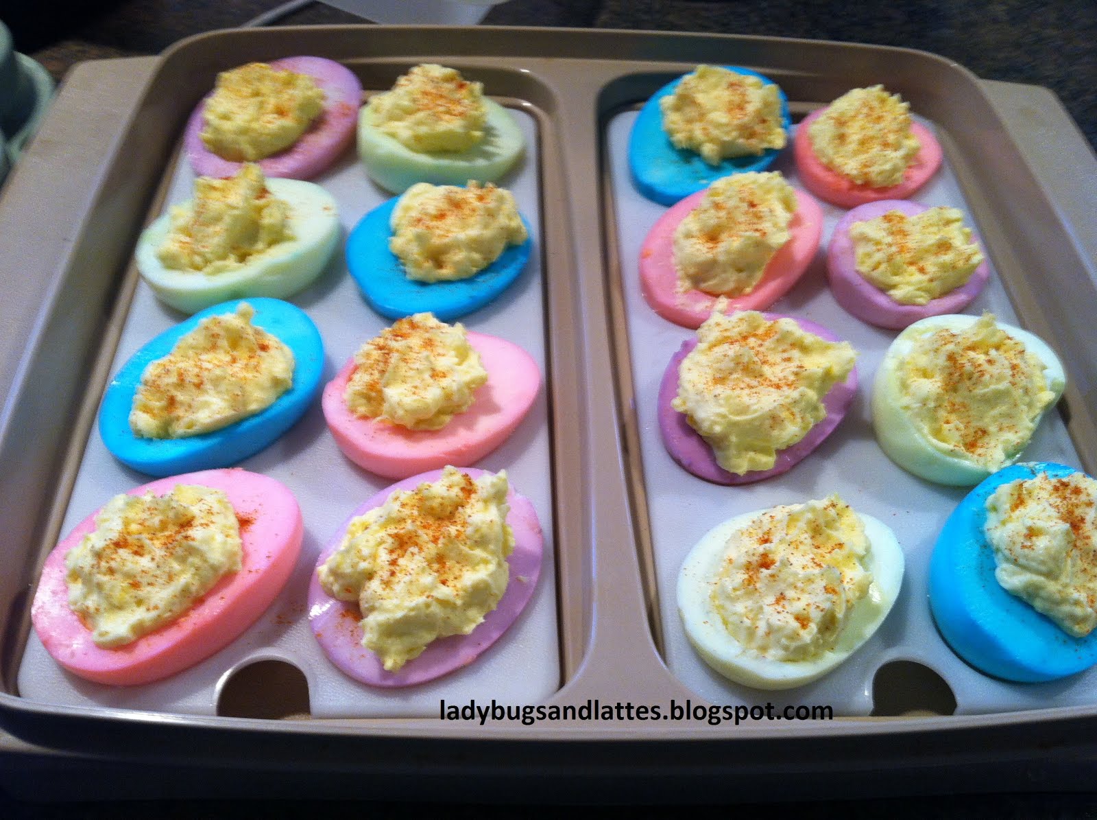 Dyed Deviled Eggs Recipe