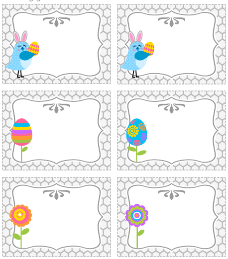 Easter Gift Tags Template