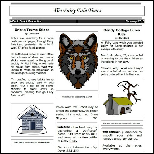 Editable Newspaper Template For Kids