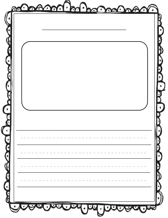 Elementary Writing Paper With Picture Box