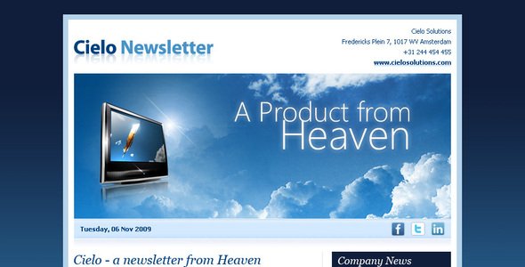 Email Newsletter Layout