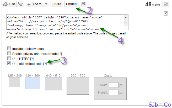 Embed Code For Youtube Videos