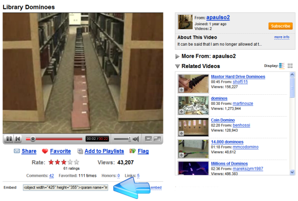 Embed Code For Youtube Videos
