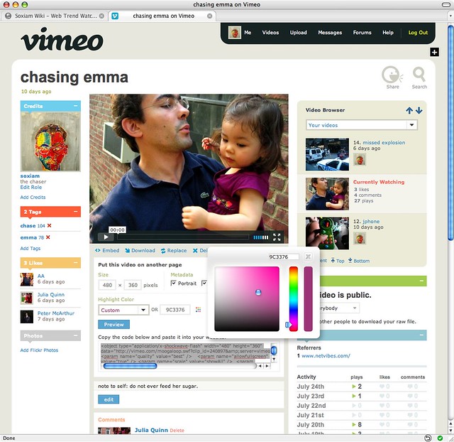 Embed Code Vimeo