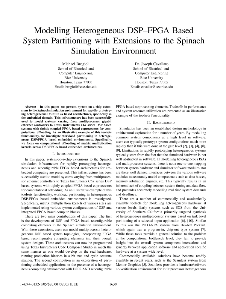 Embedded Computer Systems Architectures Modeling And Simulation